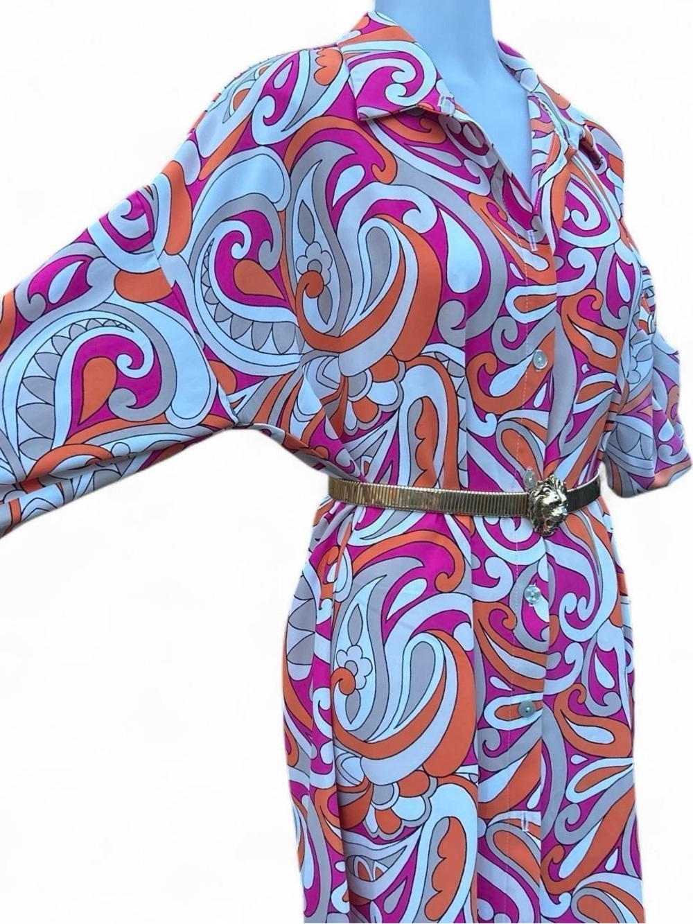 Groovy bright maxi dress